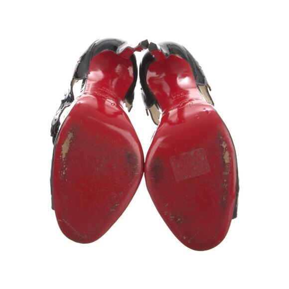 ❤️Christian Louboutin Patent Leather Laser Cut Heels❤️ - Picture 5 of 5